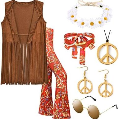 Get groovy this Halloween with these fab hippie accessories and retro costumes!